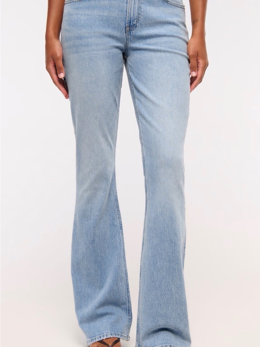 Abercrombie Curve Love Mid Rise Bootcut Jean